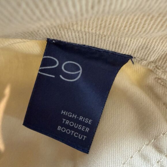 NEW Anthropologie Pilcro Jeans Womens 29 Beige High Rise Trouser Bootcut Denim - Picture 8 of 14